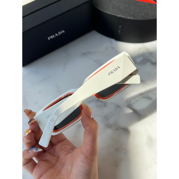 NEW Prada PR06YS Sunglasses in Talc White - Picture 5 of 7